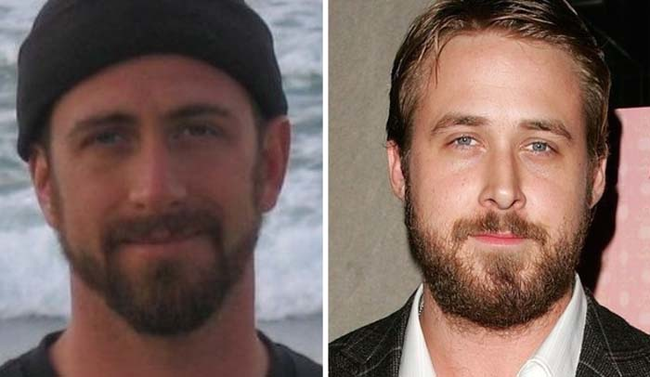 7.) Looks just like: Ryan Gosling.