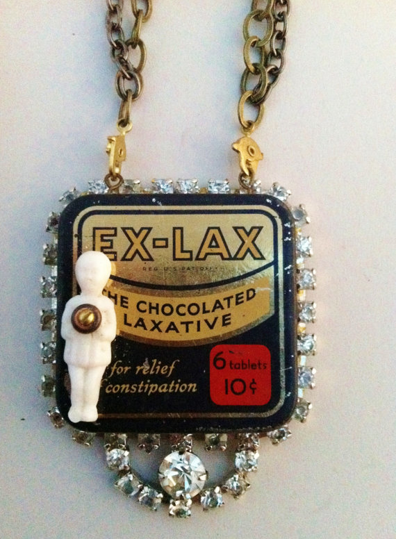 19.) Vintage Ex-Lax Necklace - $89