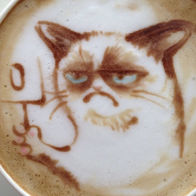 5.) Grumpy latte.