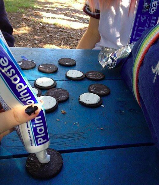 2.) The people responsible for these Oreo abominations.