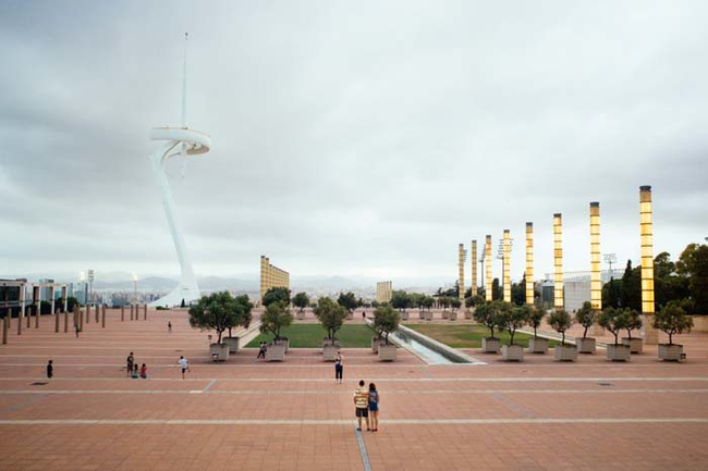 Former TV tower at Olympic Park in Barcelona, Spain. Built for the 1992 Summer Olympics. It's still used today.