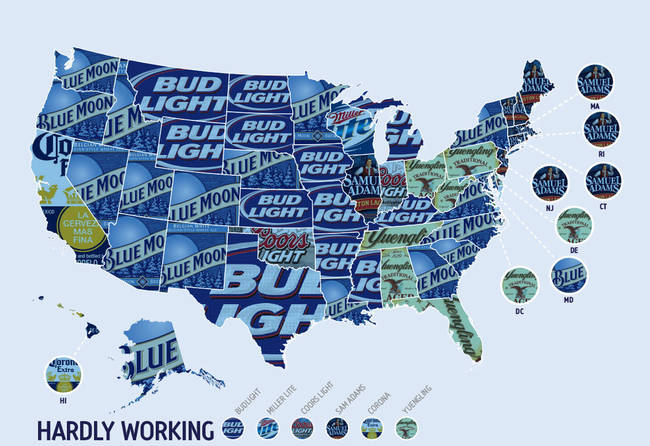 24.) Beer per state.