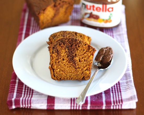 10.) <a href="https://www.twopeasandtheirpod.com/pumpkin-nutella-bread/">Pumpkin Nutella Bread</a>