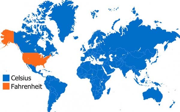 1.) We're too cool to use Celsius.