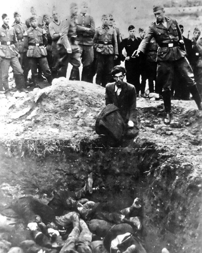 18. Acceptance - All 28,000 Jews from Vinnitsa and its surrounding areas were massacred, with this man being the last one before being buried in the mass grave.