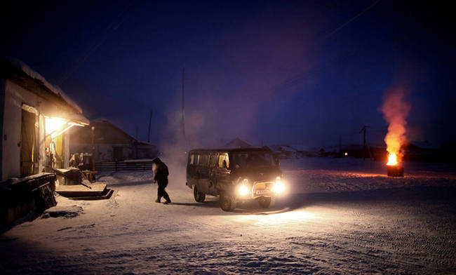 If you're not inside of a heated garage, don't even think about turning off your car's engine. The cold is so intense that it simply won't be able to start back up again.