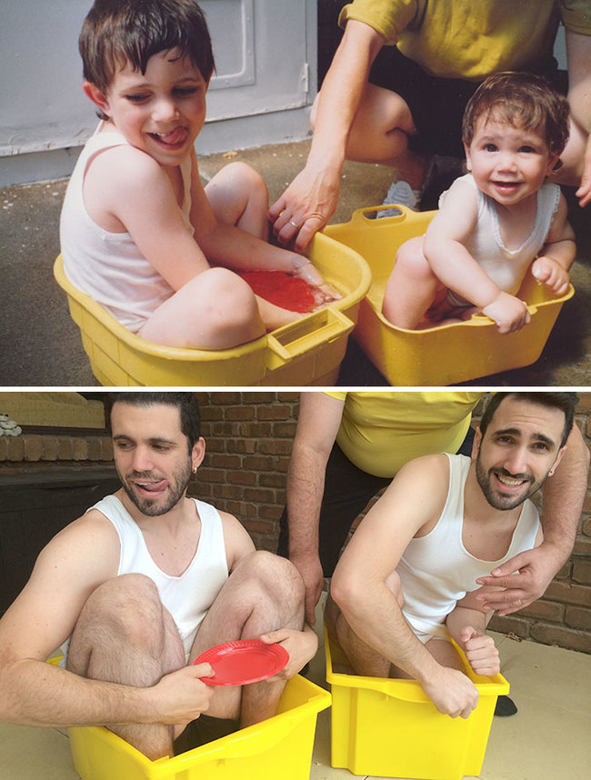 27.) How did they fit into those buckets again?