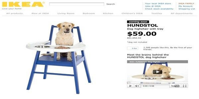 3.) Doggie Highchair