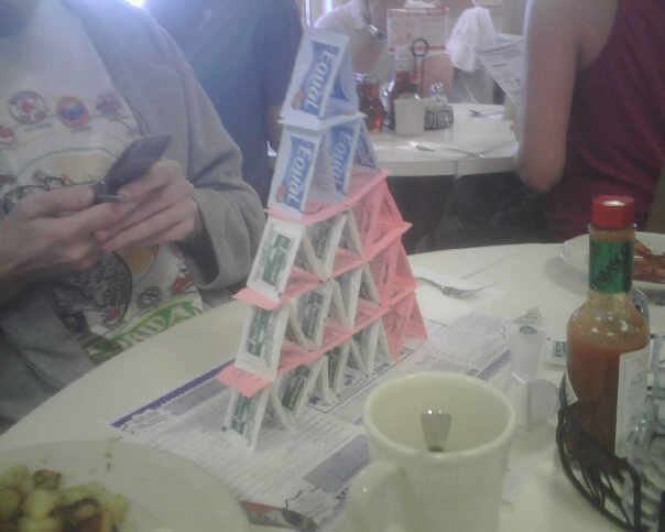 1. IHOP boredom taken to a new level.