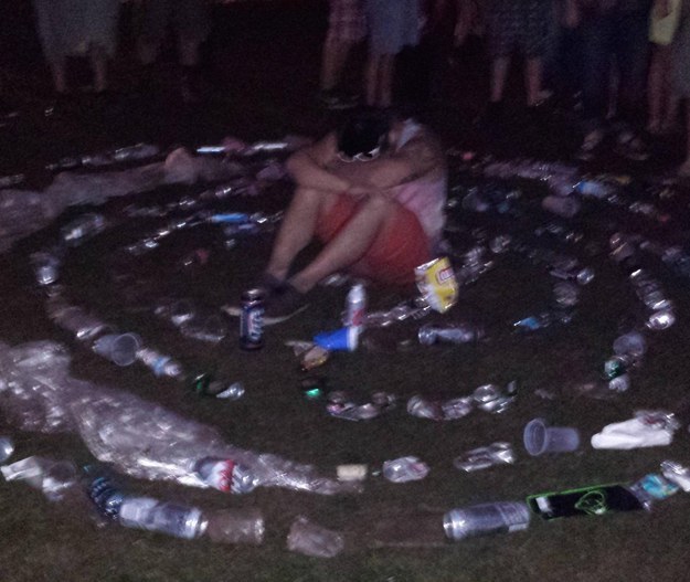 8. The guy trying to take a nap at a music festival.