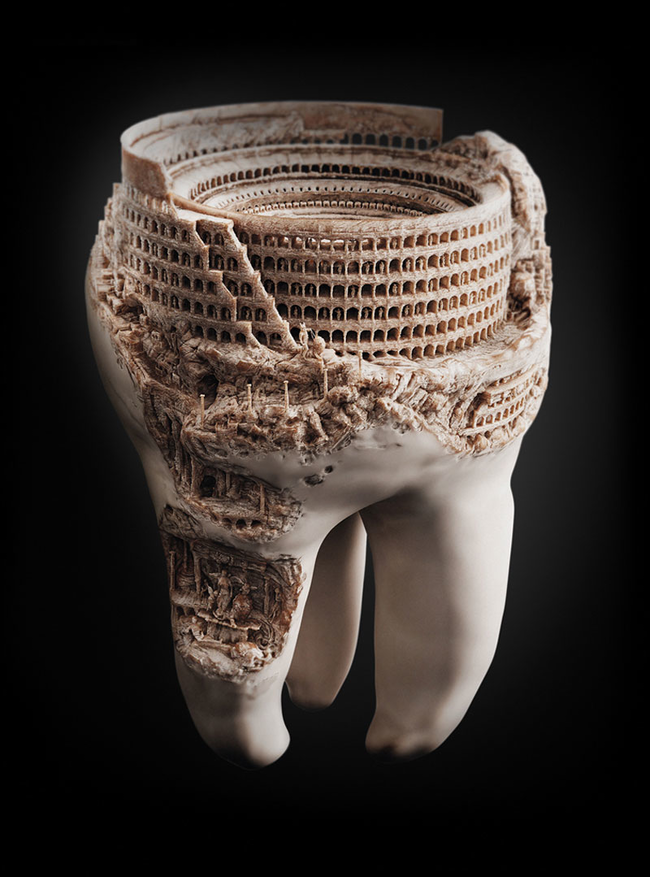 This has to be the Colosseum of Colosseum tooth sculptures.