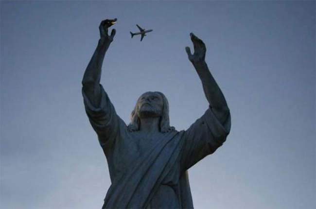 8.) Now Jesus, quit playing with those airplanes.