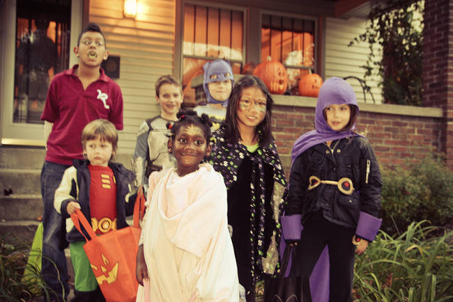 5.) Always trick-or-treat in groups. Never go alone.
