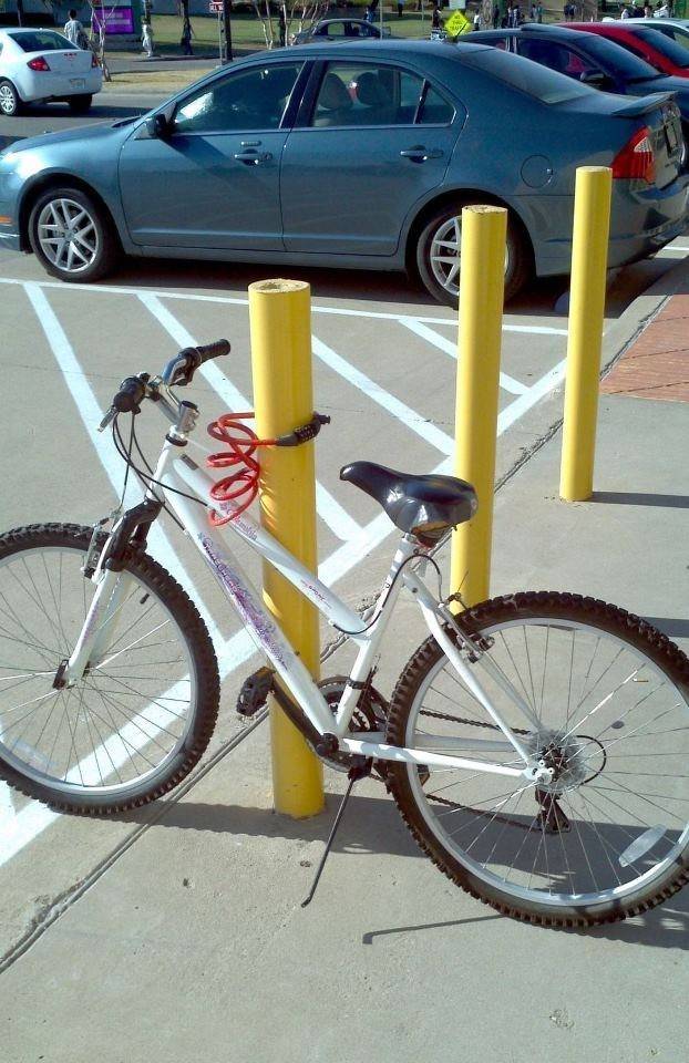 3.) Dude, why even put up the kickstand? That bike is gone.