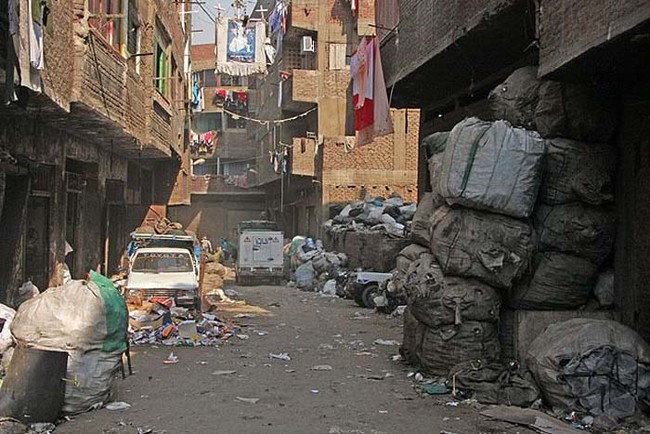 The Zabbaleen are responsible for collecting, sorting, selling, and recycling the majority of Cairo's garbage.