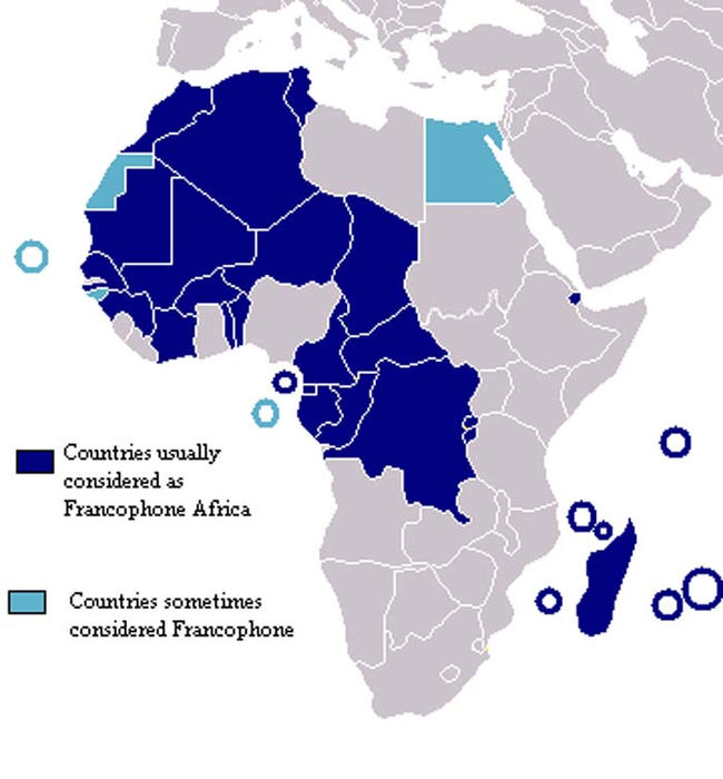 4.) There are more French speakers in Africa than there are in France.