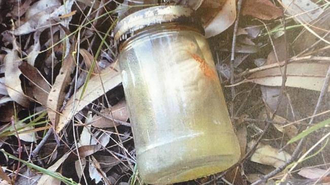 This is the jar David found in the woods about a week ago. "It could have been there for witchcraft!" David cheerfully theorized, despite none of the reporters asking for his conjecture at all.