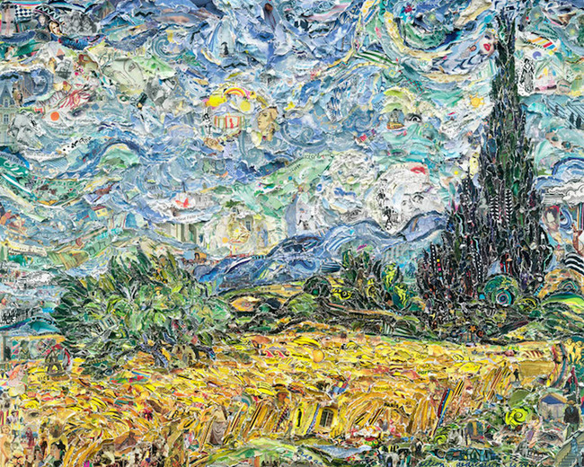 Wheat Field with Cypresses by Vincent Van Gogh.