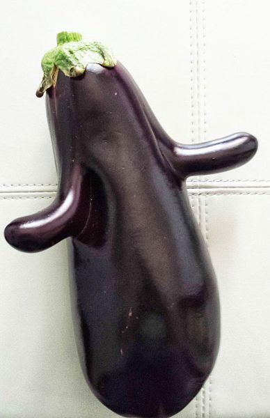 6. Whoa Mr. Eggplant... hugs are NOT encouraged.