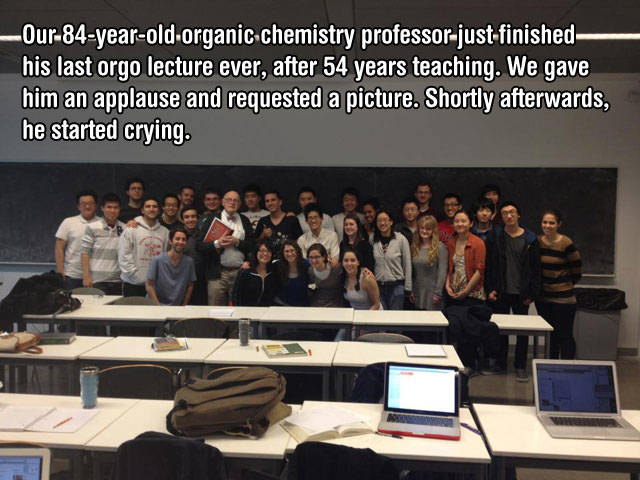 How could you teach organic chemistry for 54 years?