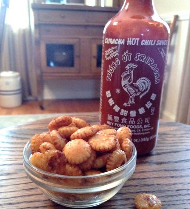 Sriracha Maple Oyster Crackers