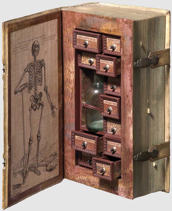 2.) 17th century poison cabinet.