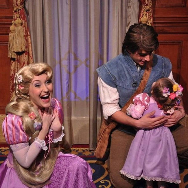 Stealing Flynn Rider's heart from Rapunzel.