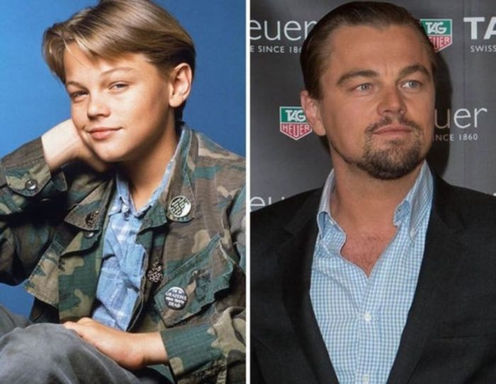 20.) Leonardo DiCaprio - 1990 and now.