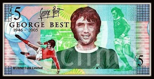 Northern Ireland - George Best 5 Pound Note.