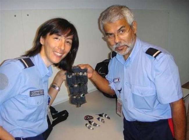 Lucky for these little birds, customs officials rescued them from their sweaty prison just in time.