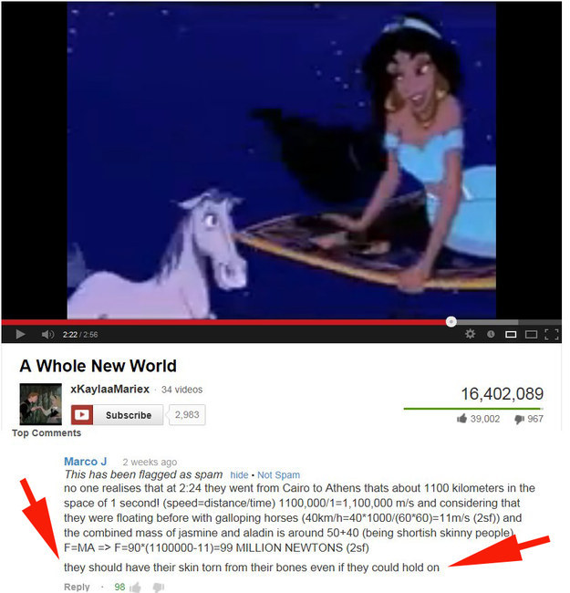 2.) A whole new world, indeed.