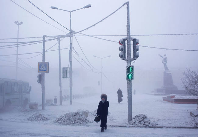 The average January temperature for Oymyakon is -50°C (-60°F).