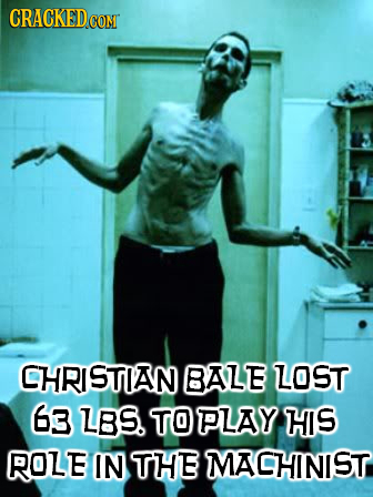 8.) Christian Bale, The Machinist