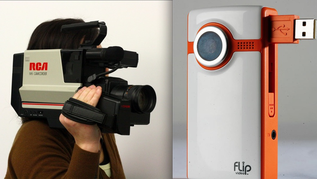 9.) A camcorder VS a Flip camera.
