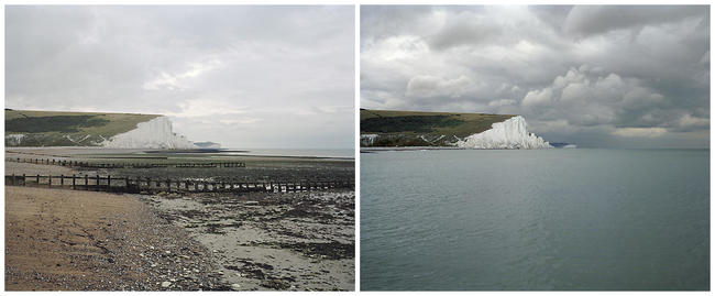 6.) Cuckmere Haven, Sussex. High water 2:50pm, low water 9:15am. (August 12 2006)