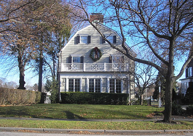 The infamous Amityville Horror House house that was the basis of 11 scary movies in which families are terrorized by paranormal entities is once again for sale!  You can buy the house in which Ronald DeFeo, Jr. shot and killed six members of his family for just a measly $950,000. Keep the happy tradition going!