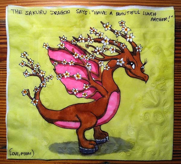 "The Spring Cherry Blossom Themed Dragon"