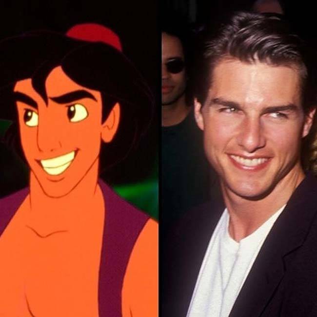 And Aladdin is based off of Tom Cruise.