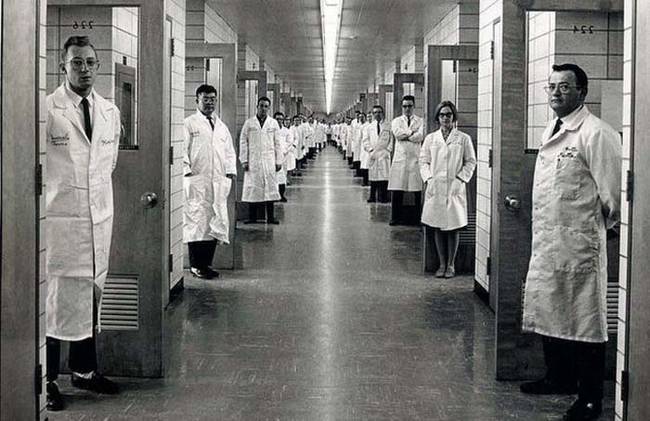 18.) The staff of Bell Labs. This looks the opening scene to the creepiest horror movie ever.