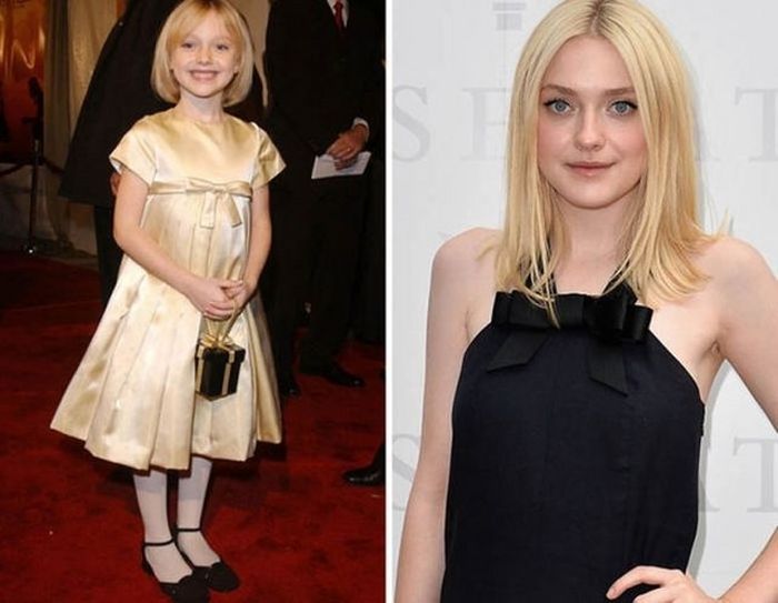 4.) Dakota Fanning - 2001 and now.