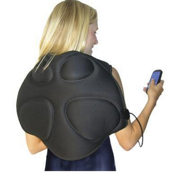 3.) Here's a mobile massage system that looks like a turtle shell.