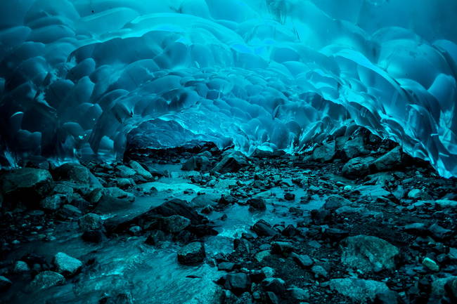 9.) Mendenhall Ice Caves, Juneau, Alaska