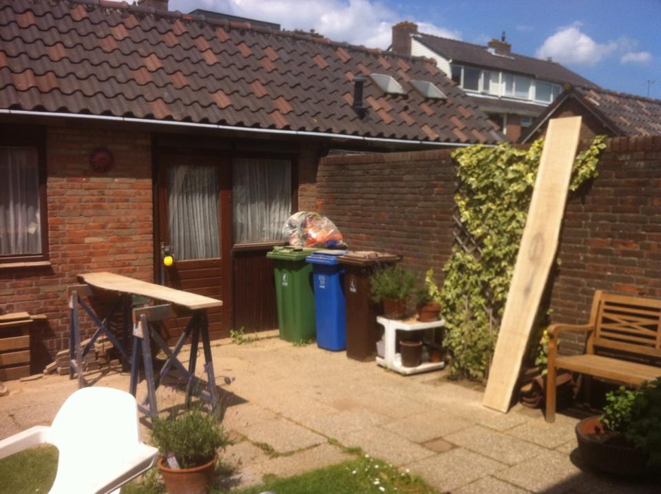 Nice sunny day for woodwork!