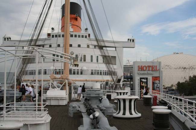 3.) Long Beach, California - The Queen Mary Hotel.