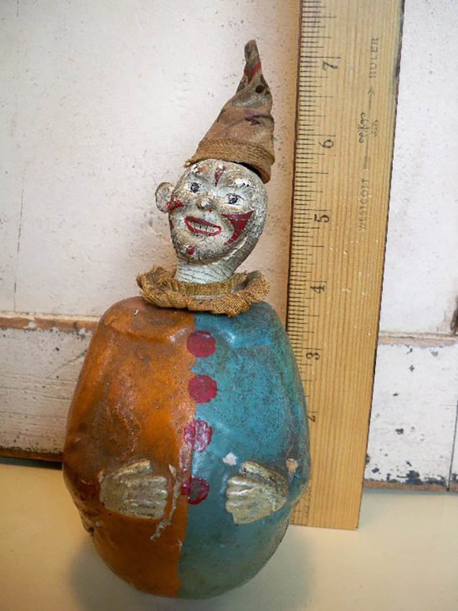 4.) Clown Doll - As you can see, someone tried to blow it up already.