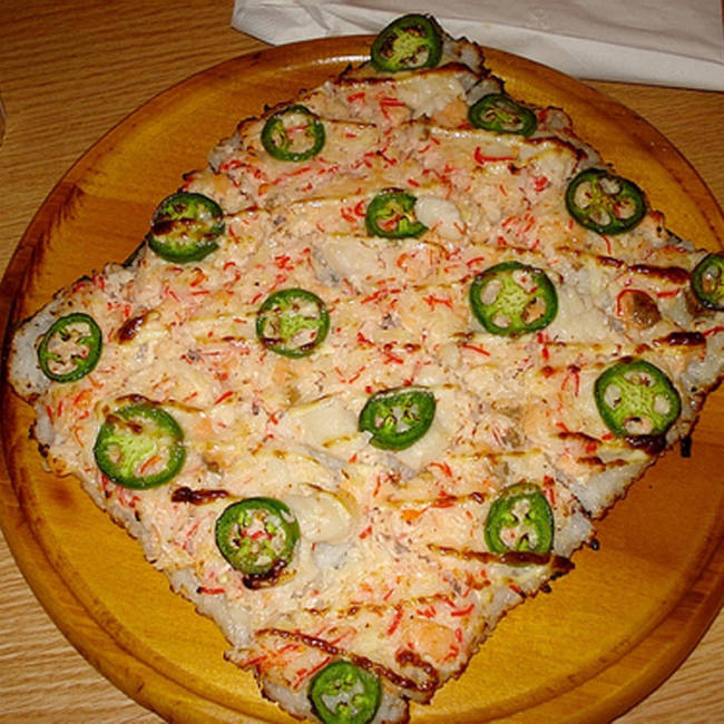 Sushi Pizza from Shokudo Japanese Restaurant & Bar in Honolulu, HI