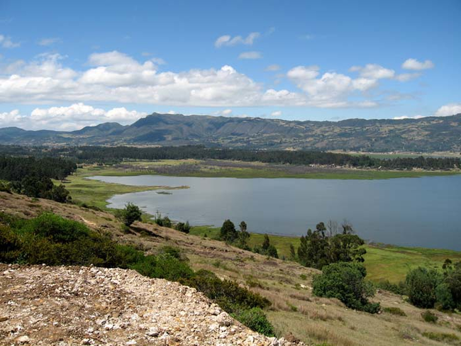 5.) Lake Guatavita, Colombia - The Gold Dust God.