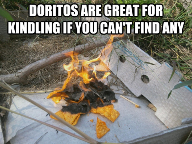 2.) Doritos Kindling