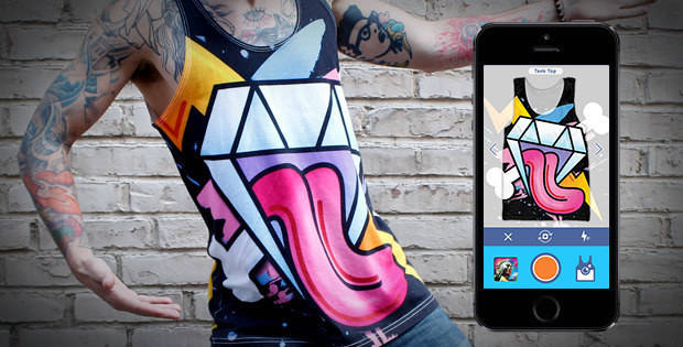 With this app, you can take your favorite photos and turn them into clothing!