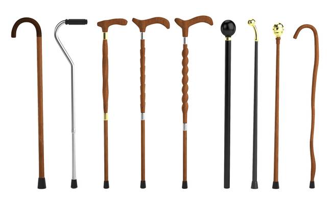 Why do old people use a walking stick?